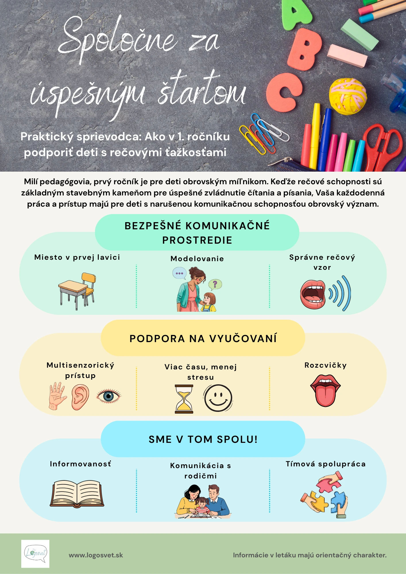 Informačný leták - Spoločne za úspešným štartom