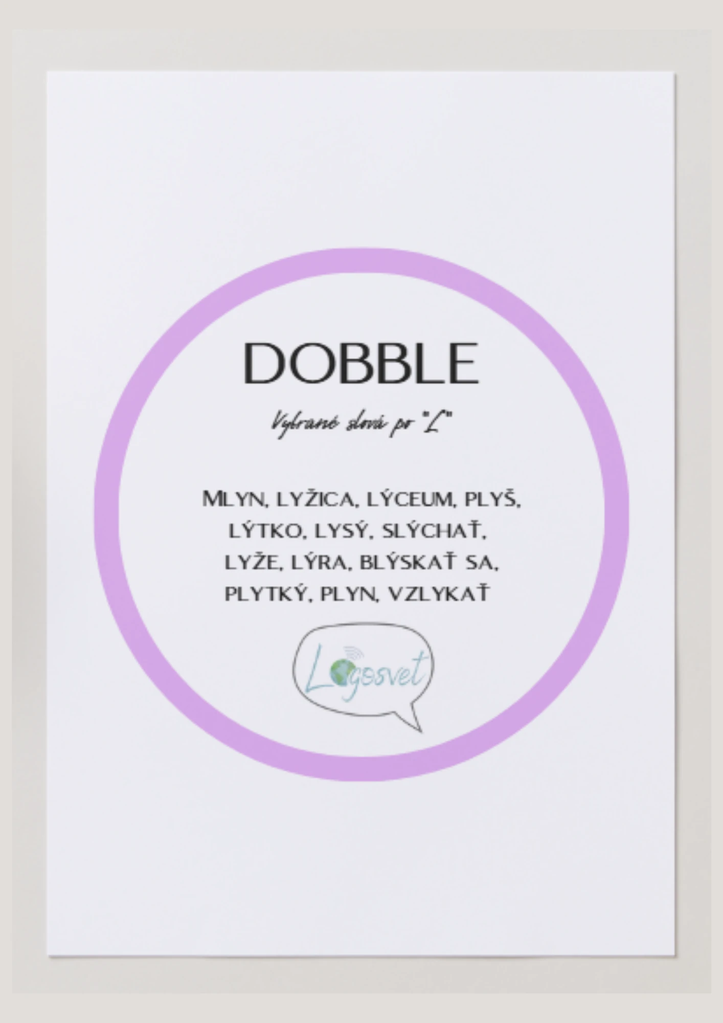 Vybrané slová po „L“